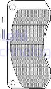 Delphi LP861 - Bremsbelagsatz, Scheibenbremse alexcarstop-ersatzteile.com