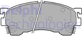 Delphi LP801 - Bremsbelagsatz, Scheibenbremse alexcarstop-ersatzteile.com