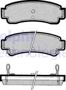 Delphi LP807 - Bremsbelagsatz, Scheibenbremse alexcarstop-ersatzteile.com