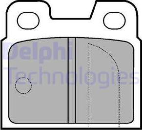 Delphi LP83 - Bremsbelagsatz, Scheibenbremse alexcarstop-ersatzteile.com