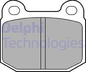 Delphi LP87 - Bremsbelagsatz, Scheibenbremse alexcarstop-ersatzteile.com