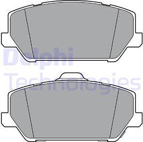 Delphi LP3400 - Bremsbelagsatz, Scheibenbremse alexcarstop-ersatzteile.com