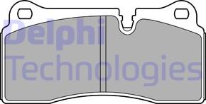 Delphi LP3595 - Bremsbelagsatz, Scheibenbremse alexcarstop-ersatzteile.com