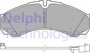 Delphi LP3658 - Bremsbelagsatz, Scheibenbremse alexcarstop-ersatzteile.com