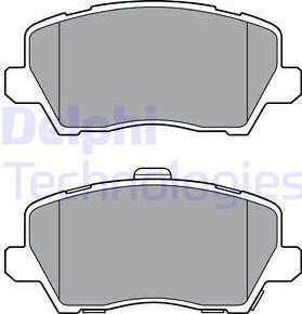 Delphi LP3363 - Bremsbelagsatz, Scheibenbremse alexcarstop-ersatzteile.com