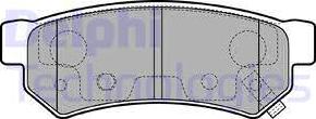 Delphi LP3305 - Bremsbelagsatz, Scheibenbremse alexcarstop-ersatzteile.com