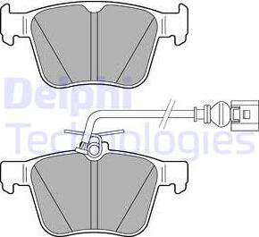 Delphi LP3267 - Bremsbelagsatz, Scheibenbremse alexcarstop-ersatzteile.com