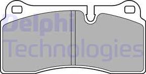 Delphi LP2448-18B1 - Bremsbelagsatz, Scheibenbremse alexcarstop-ersatzteile.com