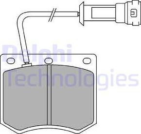 Delphi LP241 - Bremsbelagsatz, Scheibenbremse alexcarstop-ersatzteile.com