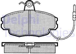 Delphi LP248 - Bremsbelagsatz, Scheibenbremse alexcarstop-ersatzteile.com