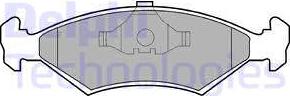 Delphi LP204 - Bremsbelagsatz, Scheibenbremse alexcarstop-ersatzteile.com