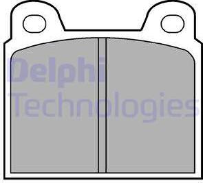 Delphi LP20 - Bremsbelagsatz, Scheibenbremse alexcarstop-ersatzteile.com