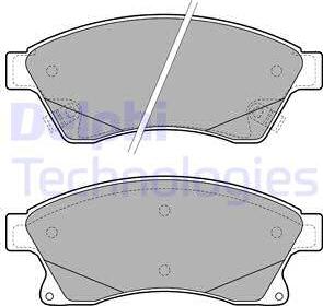 Delphi LP2142 - Bremsbelagsatz, Scheibenbremse alexcarstop-ersatzteile.com