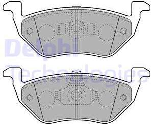 Delphi LP2158 - Bremsbelagsatz, Scheibenbremse alexcarstop-ersatzteile.com