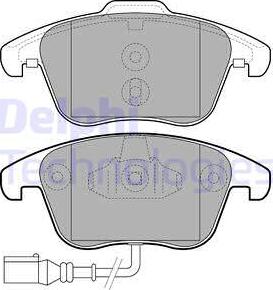 Delphi LP2110 - Bremsbelagsatz, Scheibenbremse alexcarstop-ersatzteile.com