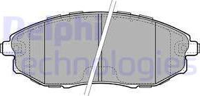 Delphi LP2183 - Bremsbelagsatz, Scheibenbremse alexcarstop-ersatzteile.com