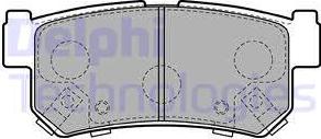 Delphi LP2127 - Bremsbelagsatz, Scheibenbremse alexcarstop-ersatzteile.com