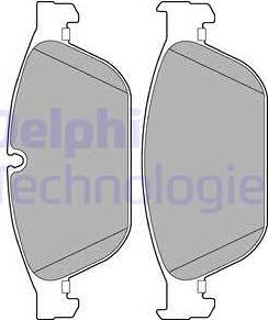 Delphi LP2292 - Bremsbelagsatz, Scheibenbremse alexcarstop-ersatzteile.com