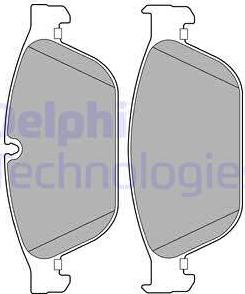 Delphi LP2239 - Bremsbelagsatz, Scheibenbremse alexcarstop-ersatzteile.com