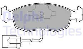 Delphi LP794 - Bremsbelagsatz, Scheibenbremse alexcarstop-ersatzteile.com