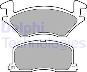 Delphi LP742 - Bremsbelagsatz, Scheibenbremse alexcarstop-ersatzteile.com