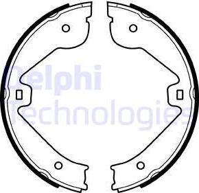 Delphi LS1995 - Bremsbackensatz, Feststellbremse alexcarstop-ersatzteile.com