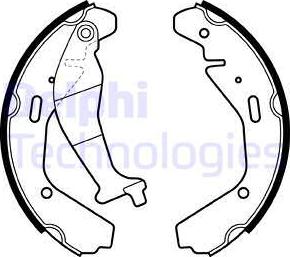 Delphi LS1990 - Bremsbackensatz alexcarstop-ersatzteile.com