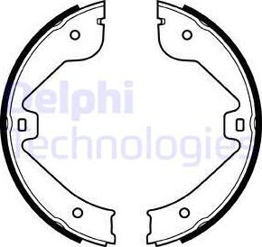 Delphi LS1998 - Bremsbackensatz, Feststellbremse alexcarstop-ersatzteile.com