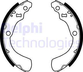 Delphi LS1938 - Bremsbackensatz alexcarstop-ersatzteile.com