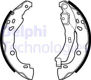 Delphi LS1929 - Bremsbackensatz alexcarstop-ersatzteile.com