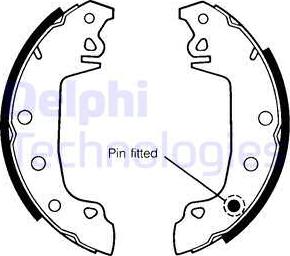 Delphi LS1142 - Bremsbackensatz alexcarstop-ersatzteile.com