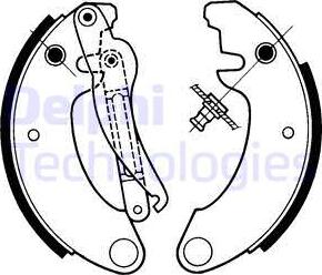 Delphi LS1157 - Bremsbackensatz alexcarstop-ersatzteile.com