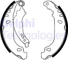 Delphi LS1844 - Bremsbackensatz alexcarstop-ersatzteile.com