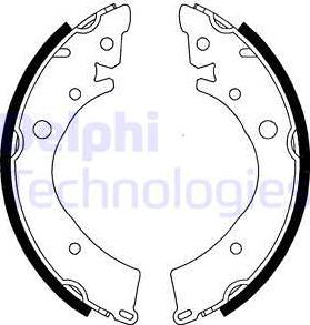 Delphi LS1341 - Bremsbackensatz alexcarstop-ersatzteile.com