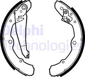 Delphi LS1317 - Bremsbackensatz alexcarstop-ersatzteile.com