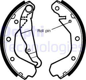 Delphi LS1292 - Bremsbackensatz alexcarstop-ersatzteile.com