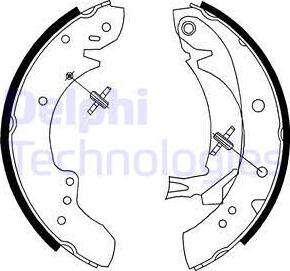 Delphi LS1712 - Bremsbackensatz alexcarstop-ersatzteile.com