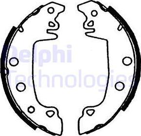 Delphi LS1721 - Bremsbackensatz alexcarstop-ersatzteile.com