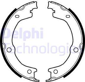 Delphi LS2118 - Bremsbackensatz, Feststellbremse alexcarstop-ersatzteile.com