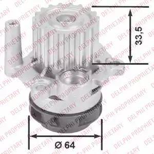 Delphi WP2428 - Wasserpumpe alexcarstop-ersatzteile.com