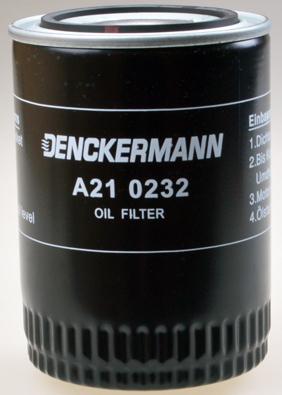 Denckermann A210232 - Ölfilter alexcarstop-ersatzteile.com