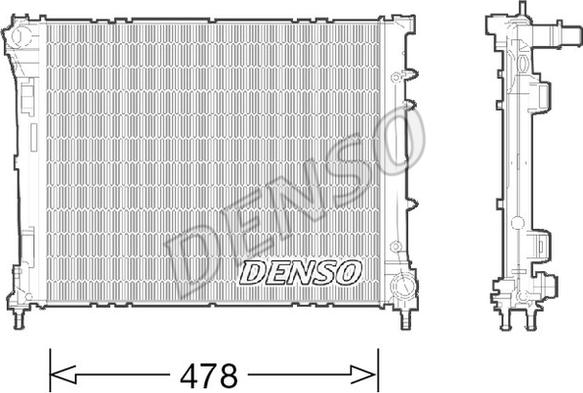 Denso DRM09043 - Kühler, Motorkühlung alexcarstop-ersatzteile.com