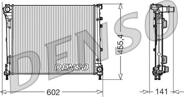 Denso DRM09160 - Kühler, Motorkühlung alexcarstop-ersatzteile.com