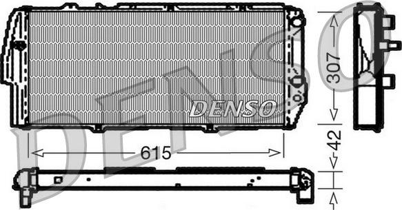 Denso DRM02040 - Kühler, Motorkühlung alexcarstop-ersatzteile.com