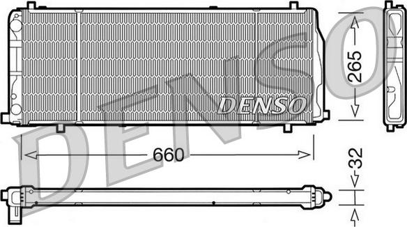 Denso DRM02004 - Kühler, Motorkühlung alexcarstop-ersatzteile.com