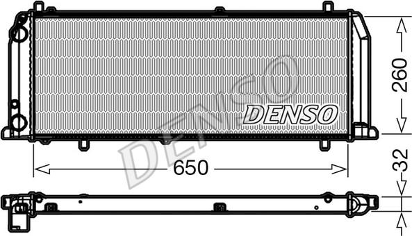 Denso DRM02008 - Kühler, Motorkühlung alexcarstop-ersatzteile.com