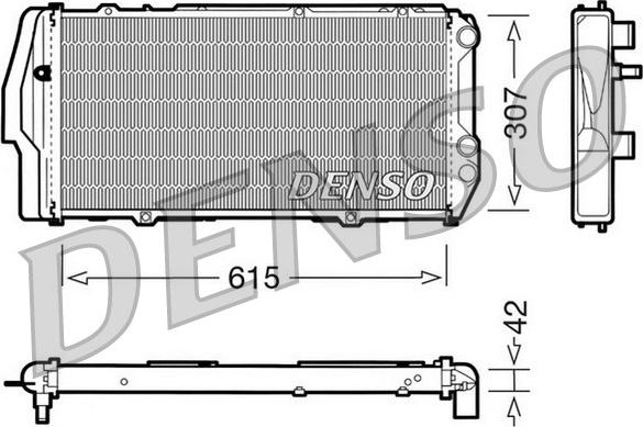 Denso DRM02003 - Kühler, Motorkühlung alexcarstop-ersatzteile.com