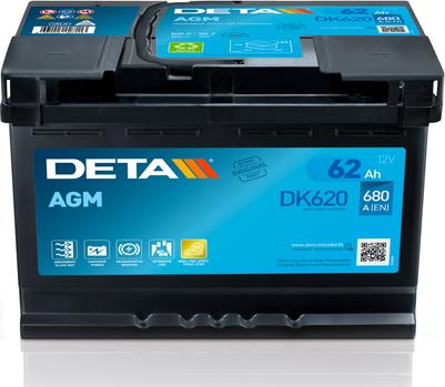 DETA DK620 - Starterbatterie alexcarstop-ersatzteile.com