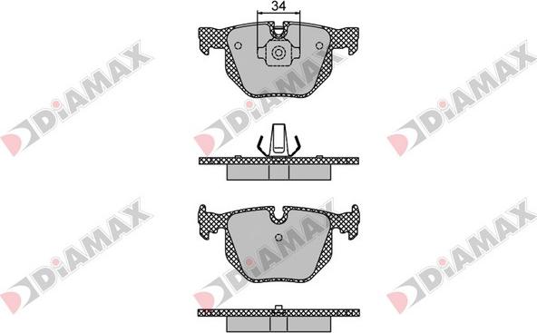 Diamax N09460 - Bremsbelagsatz, Scheibenbremse alexcarstop-ersatzteile.com