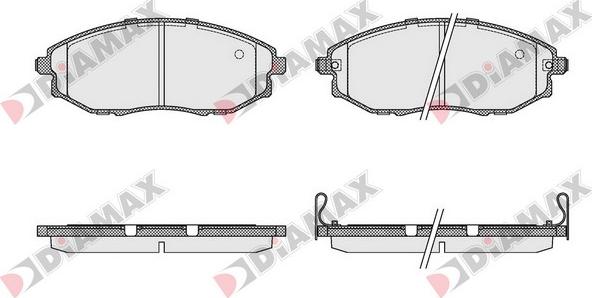 Diamax N09411 - Bremsbelagsatz, Scheibenbremse alexcarstop-ersatzteile.com